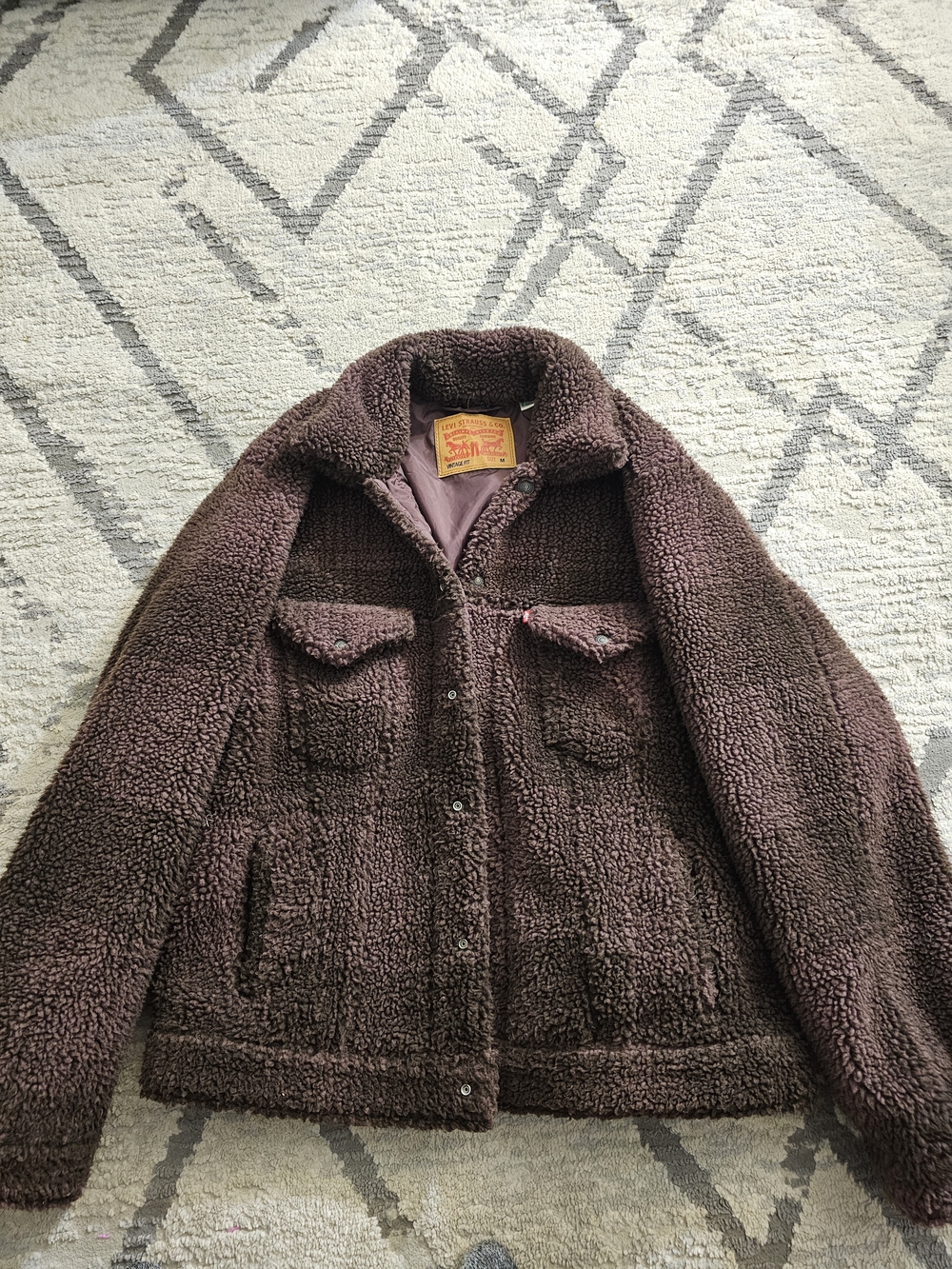 Levi's Women's Brown Teddy Sherpa Jacket
